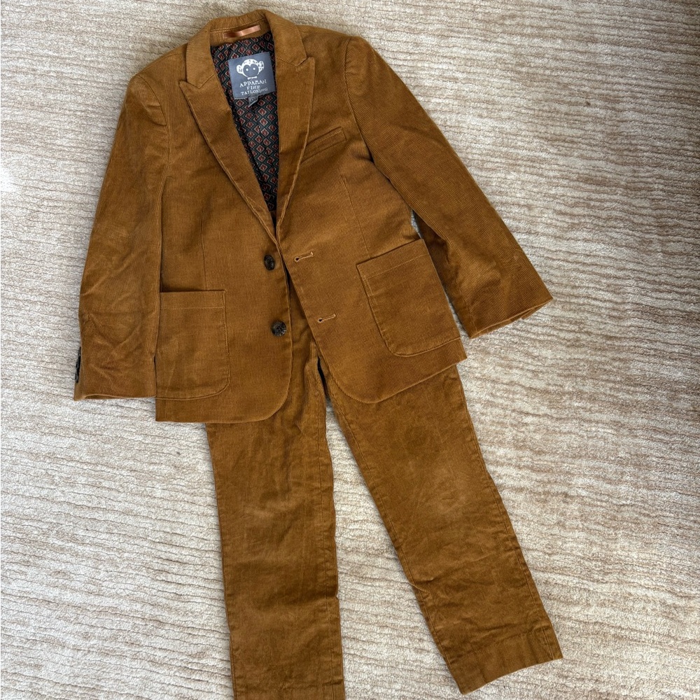 Appaman Boys Brown Corduroy Suit size 6